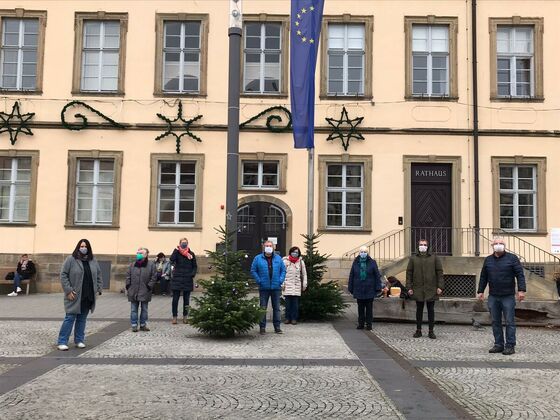 Das Orga-Team der SPD Bamberg-Altstadt Süd und Initiatorin und OV-Vors. Bianca Zachert (li.)